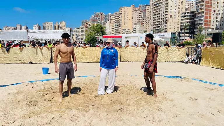 انطلاق بطولة المصارعة الشاطئية بالإسكندرية بمشاركة 212 لاعبًا ولاعبة ( -صدى الخبر