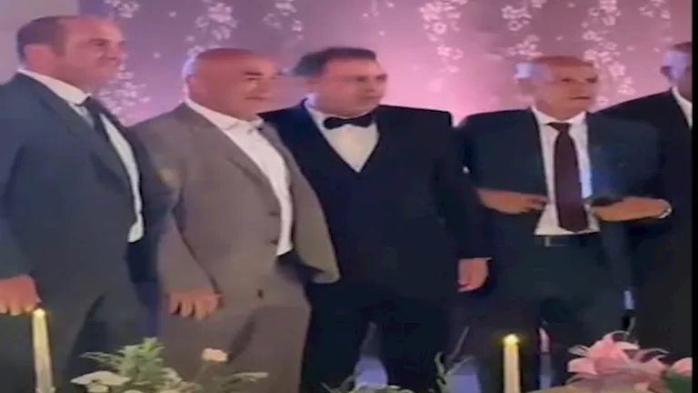 نجوم الرياضة في حفل زفاف ابنة إبراهيم حسن (فيديو) -صدى الخبر