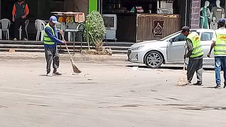 بعد انتهاء أعمال المرافق.. حملة شاملة لرفع كفاءة ونظافة طريق المريوطية -صدى الخبر