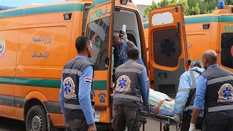 إصابة 13 شخصًا من أسرة واحدة في حادث ببني سويف -صدى الخبر