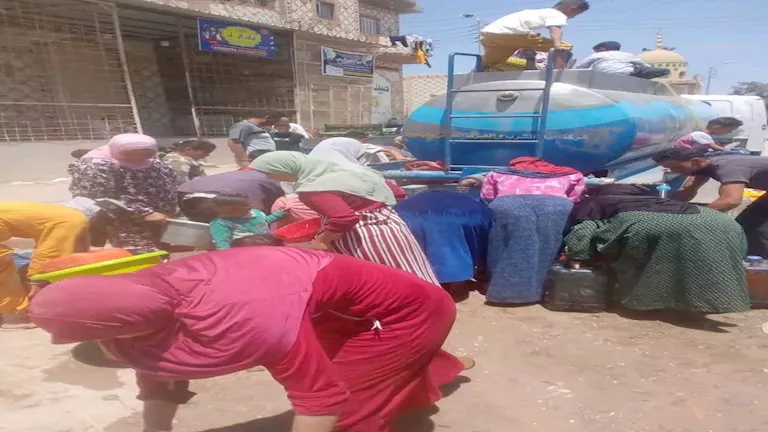 استغاثة أهالي عزبة 241 بكفر الدوار بسبب انقطاع مياه الشرب -صدى الخبر