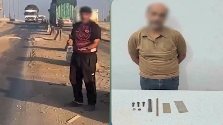 فيديو متداول يقود الشرطة إلى متهم بسرقة أجزاء من كوبري بدمياط -صدى الخبر
