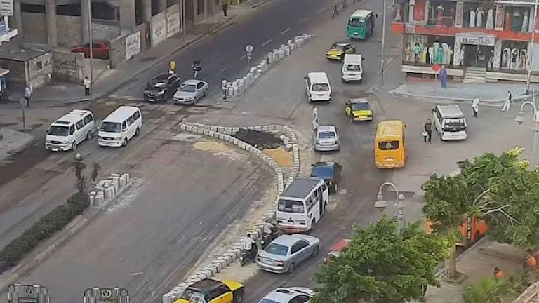 محافظ الإسكندرية يتفقد التعديل المروري بشارع أبو قير -صدى الخبر
