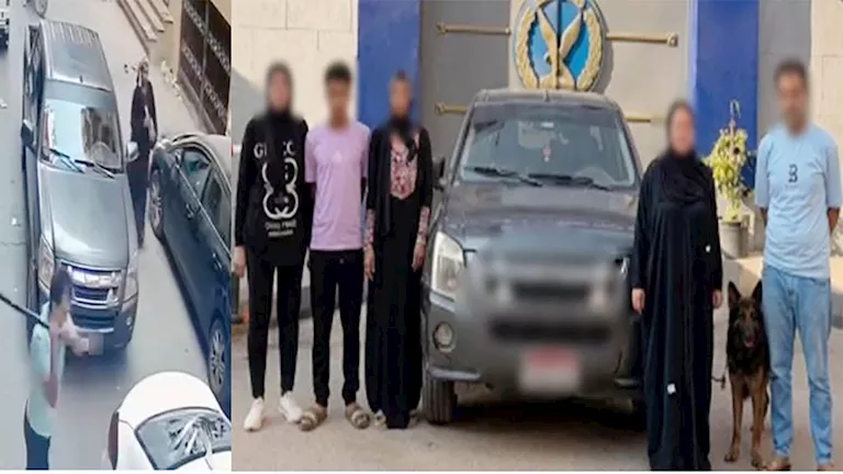 كشف تفاصيل فيديو تحطيم سيارات واستخدام كلب في مشاجرة ببنها -صدى الخبر