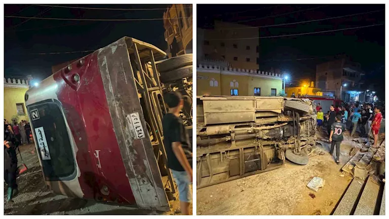 رحلة زفاف انتهت بمأساة.. طفل يقود أتوبيسًا ويوقع ضحايا في الغربية (صور -صدى الخبر