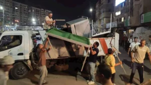 ضبط إشغالات متنوعة في حملة ليلية بكفر الشيخ - صور -صدى الخبر