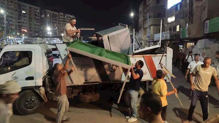 ضبط إشغالات متنوعة في حملة ليلية بكفر الشيخ – صور -صدى الخبر