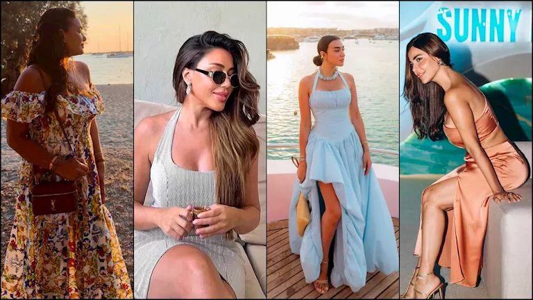 ميرهان حسين وهند صبري وسارة سلامة يتألقن في عطلات الصيف -صدى الخبر