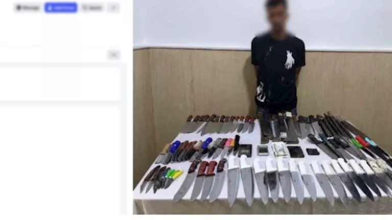 ضبط عامل يروّج لبيع الأسلحة البيضاء عبر السوشيال ميديا -صدى الخبر