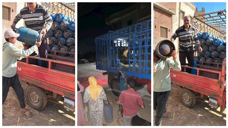 توزيع أسطوانات غاز في قريتين بكفر الشيخ -صدى الخبر توزيع أسطوانات غاز في قريتين بكفر الشيخ -صدى الخبر