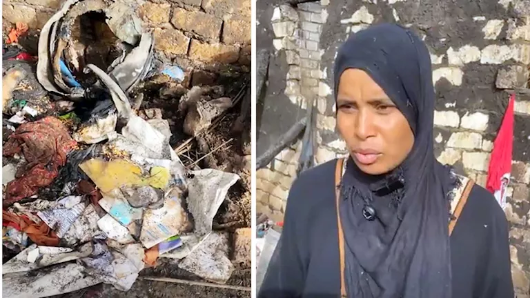 تفاصيل مأساة أم تعول 3 أطفال بعد التهام النيران لمنزلها في أشمون -صدى الخبر تفاصيل مأساة أم تعول 3 أطفال بعد التهام النيران لمنزلها في أشمون -صدى الخبر