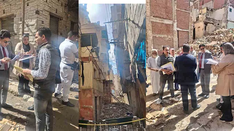 النيابة الإدارية تعاين عقار كرموز المائل في الإسكندرية – صور -صدى الخبر النيابة الإدارية تعاين عقار كرموز المائل في الإسكندرية - صور -صدى الخبر