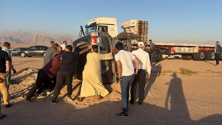 وفاة نقيب وأمين شرطة وإصابة الحكمدار في حادث بجنوب سيناء -صدى الخبر وفاة نقيب وأمين شرطة وإصابة الحكمدار في حادث بجنوب سيناء -صدى الخبر