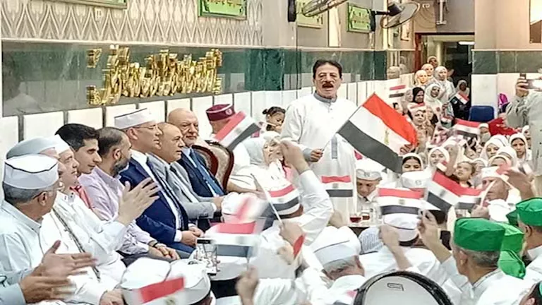تفاصيل احتفالية الطريقة الجازلية بمولد سيدنا الحسين وذكرى انتصارات أكت تفاصيل احتفالية الطريقة الجازلية بمولد سيدنا الحسين وذكرى انتصارات أكت